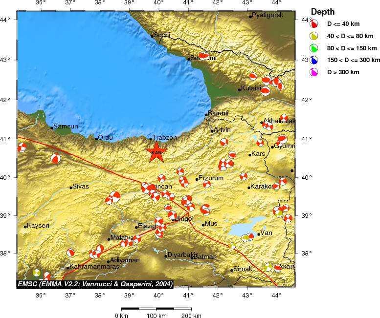 Regional moment Tensor
