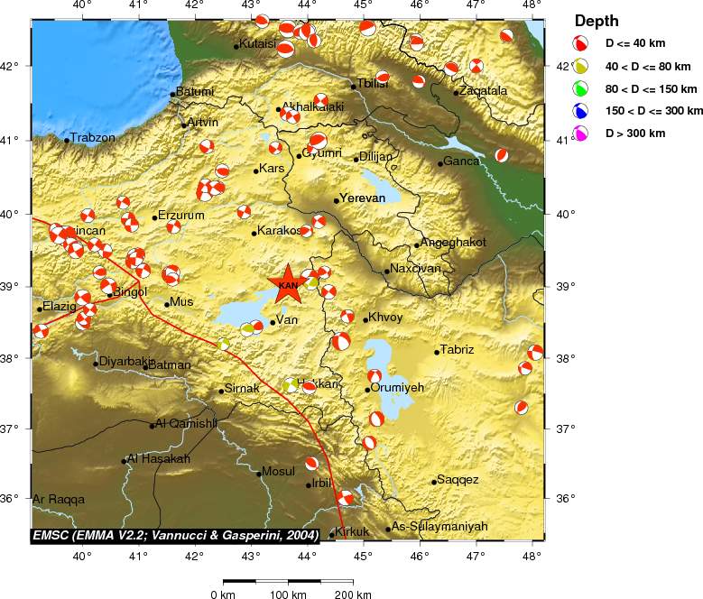 Regional moment Tensor