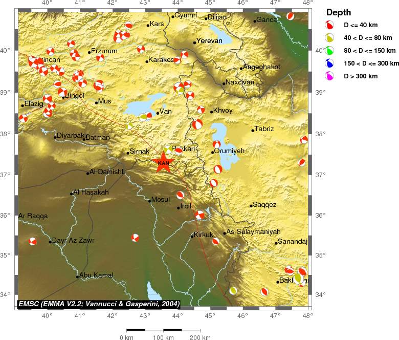 Regional moment Tensor