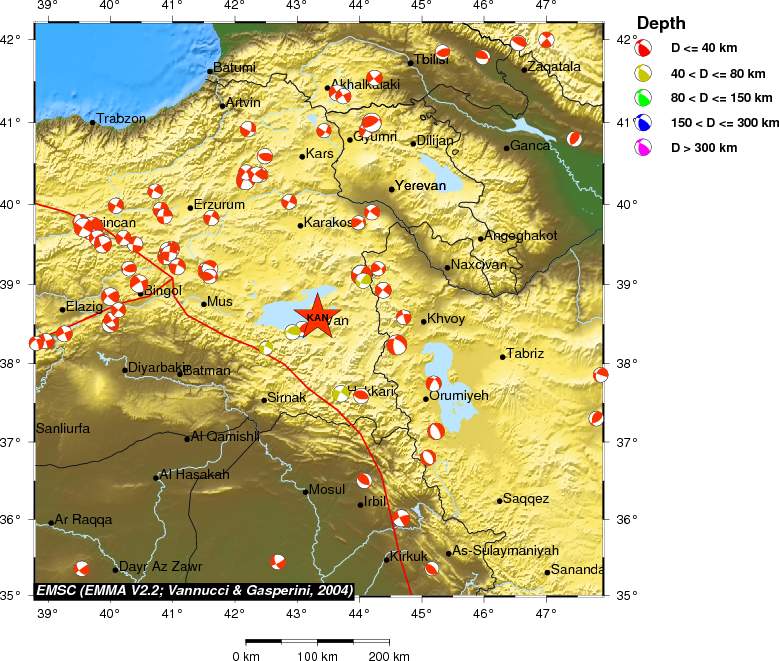 Regional moment Tensor