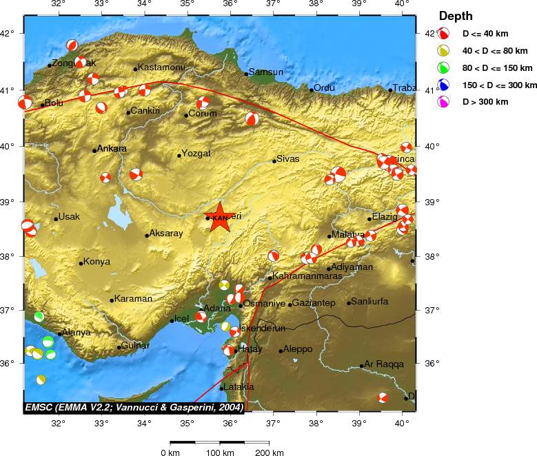 Regional moment Tensor
