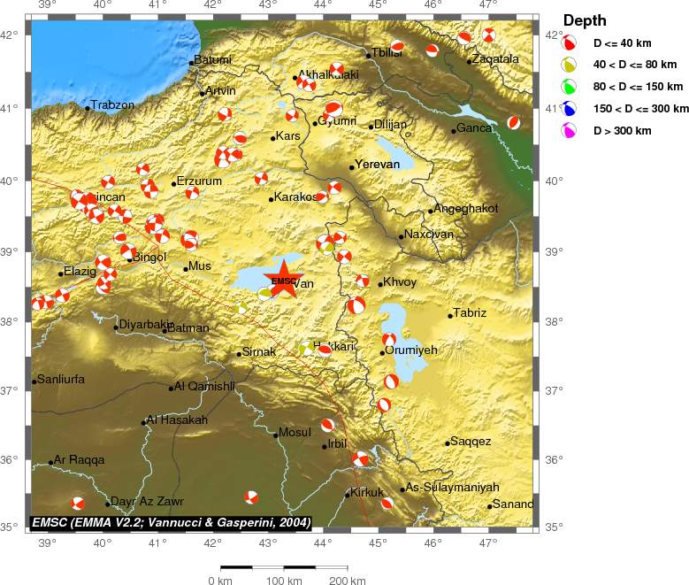 Regional moment Tensor