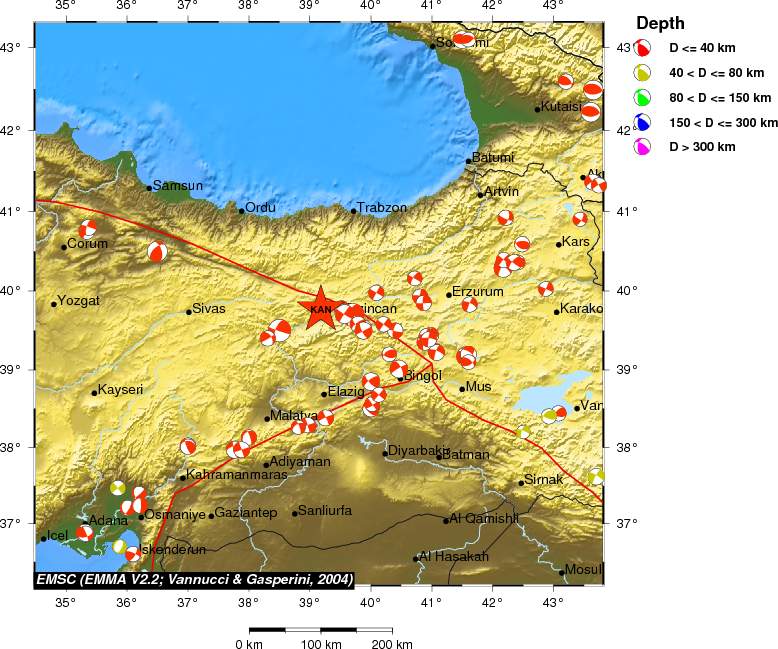 Regional moment Tensor