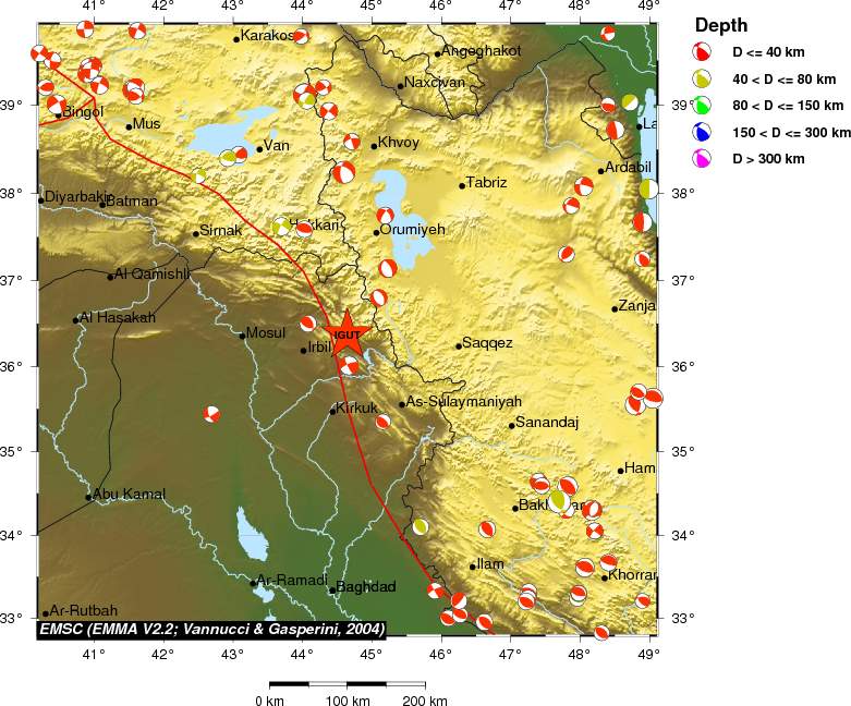 Regional moment Tensor