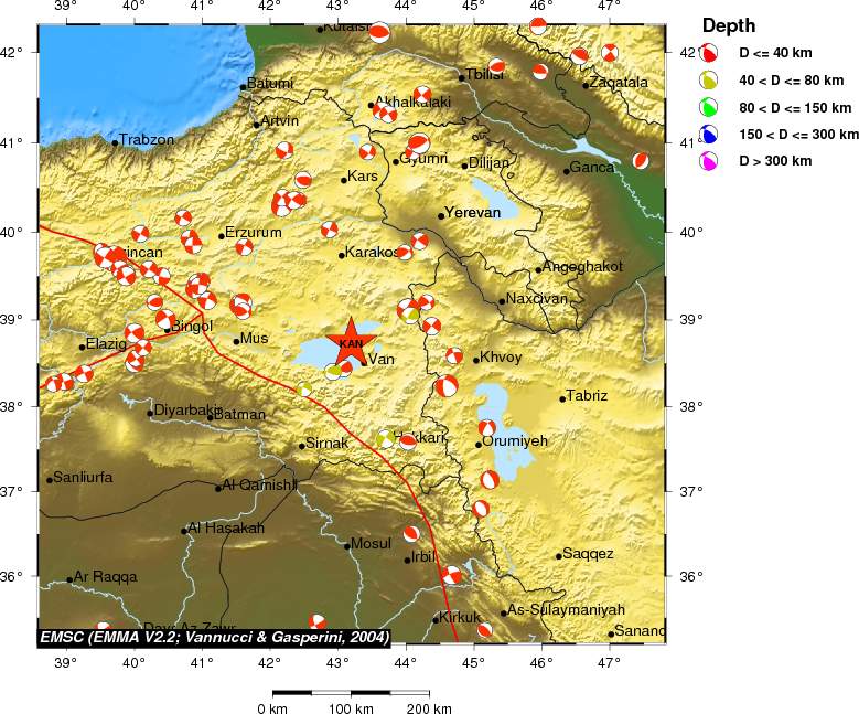 Regional moment Tensor