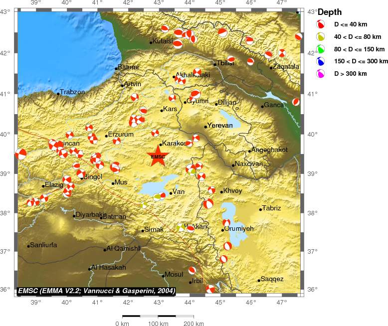 Regional moment Tensor