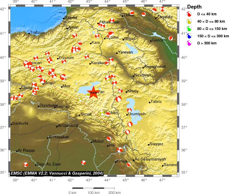 Regional moment Tensor