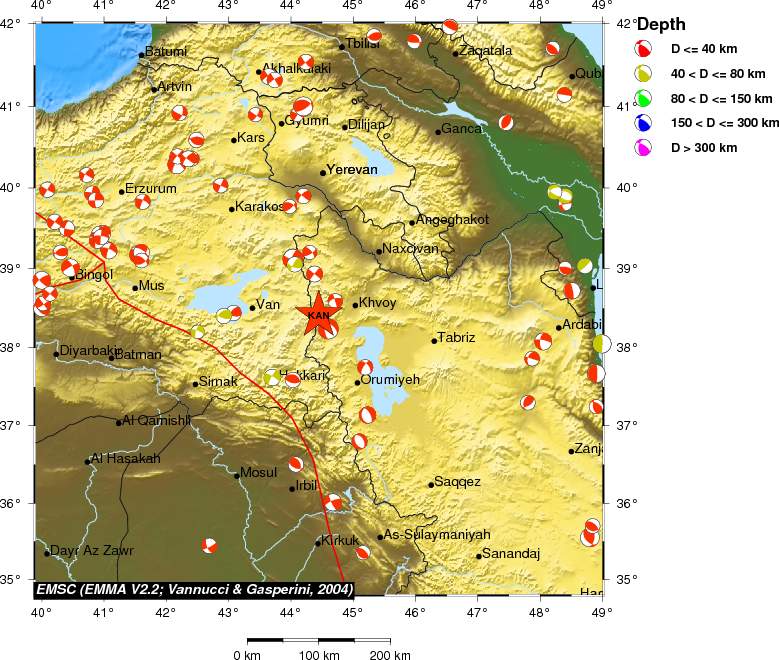 Regional moment Tensor