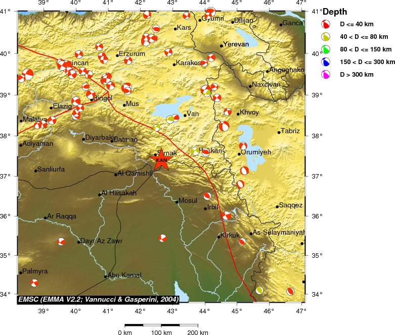 Regional moment Tensor