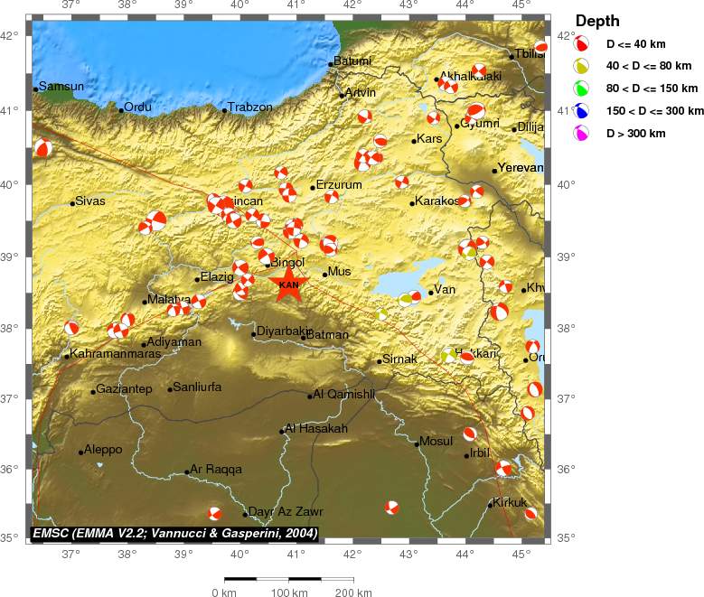 Regional moment Tensor
