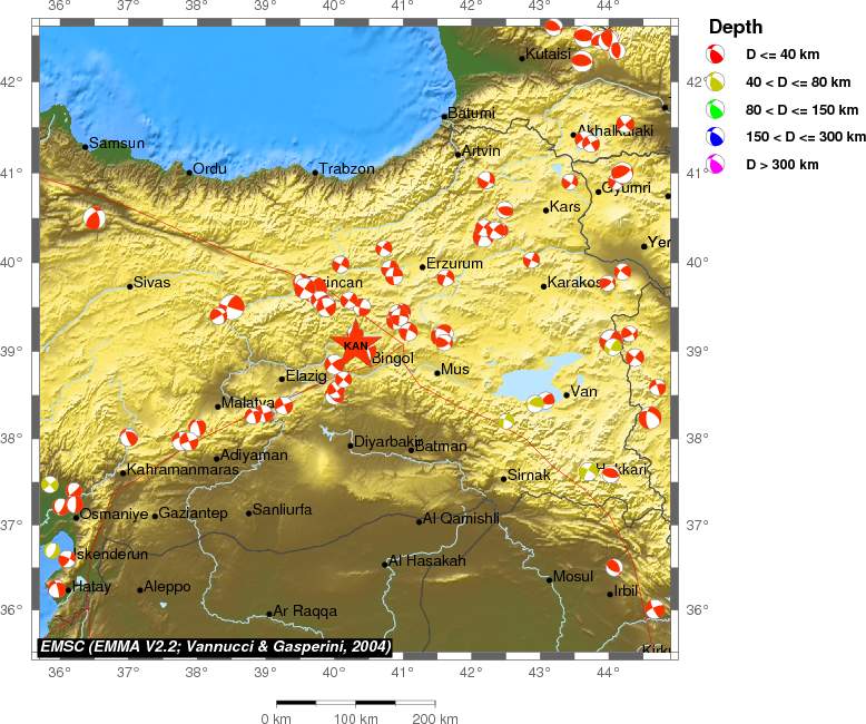 Regional moment Tensor