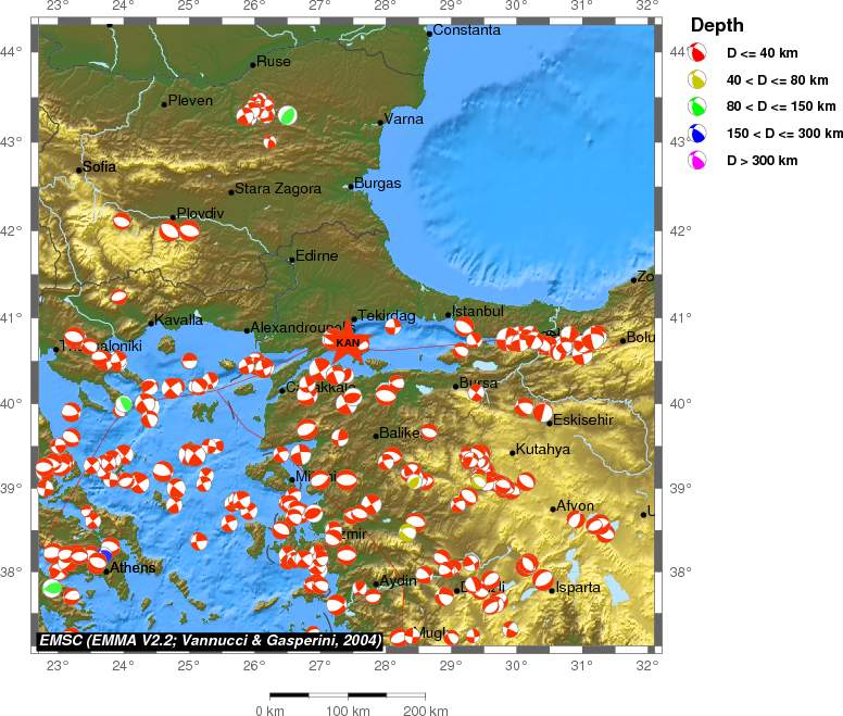 Regional moment Tensor