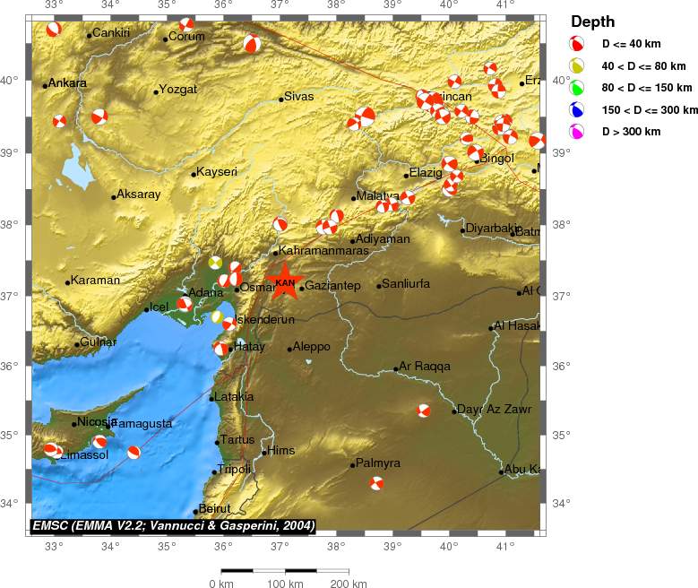 Regional moment Tensor