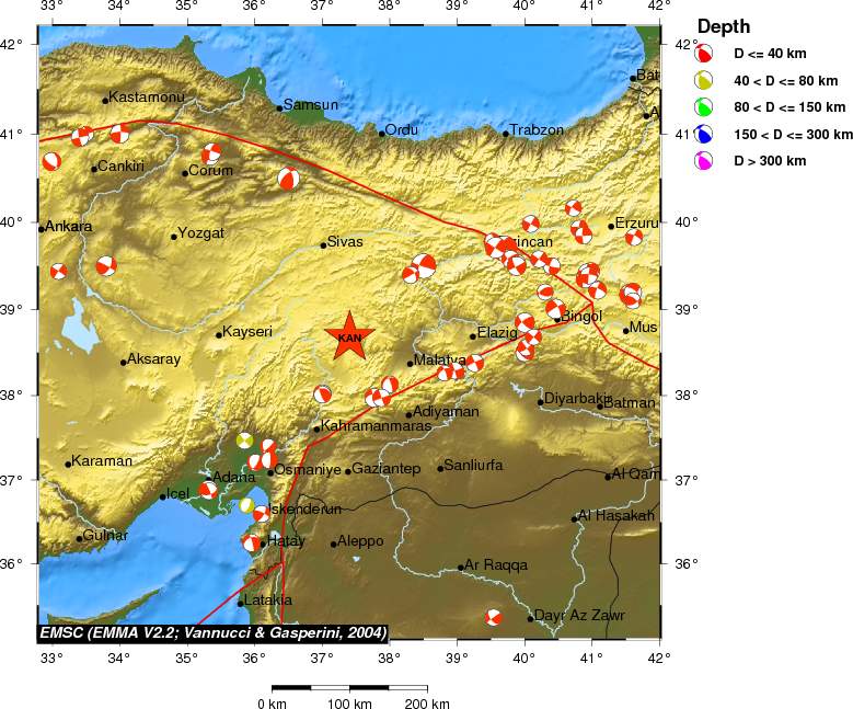 Regional moment Tensor