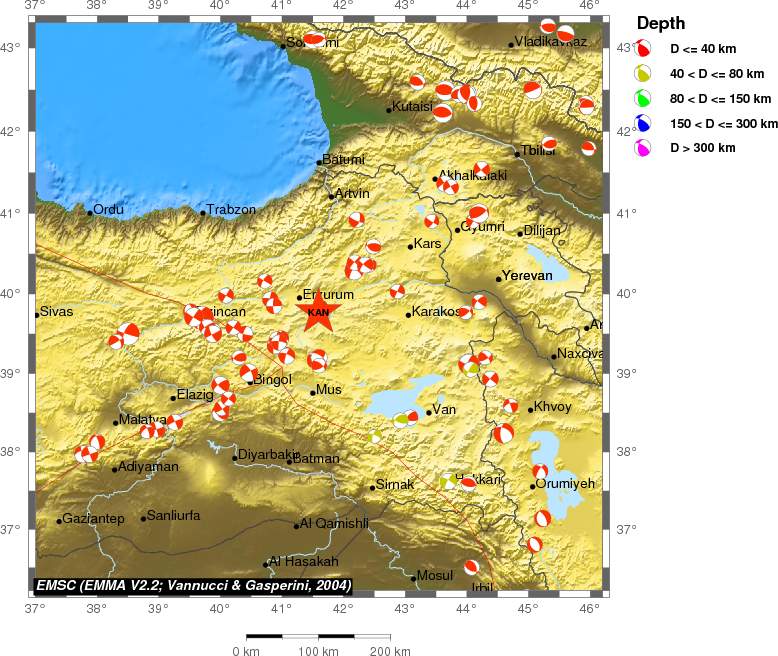 Regional moment Tensor
