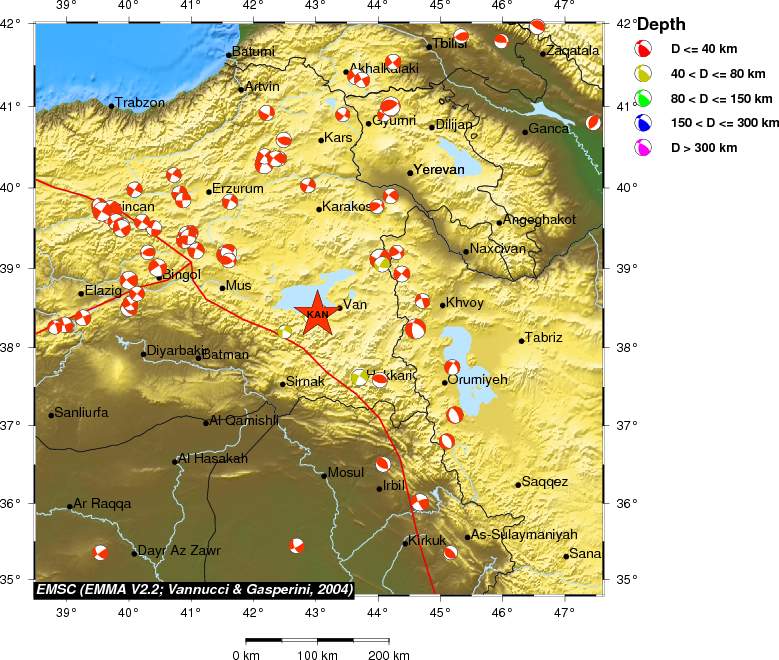 Regional moment Tensor