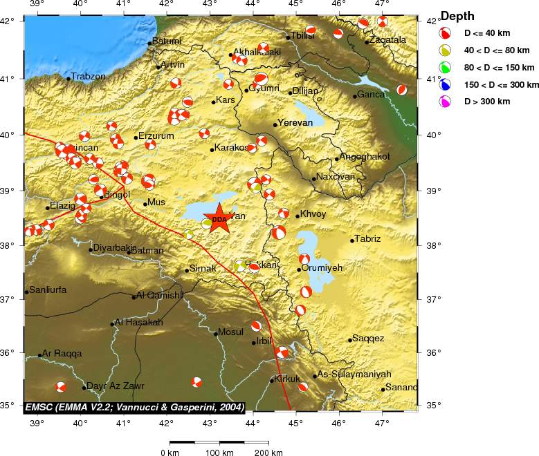 Regional moment Tensor