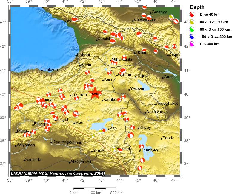 Regional moment Tensor