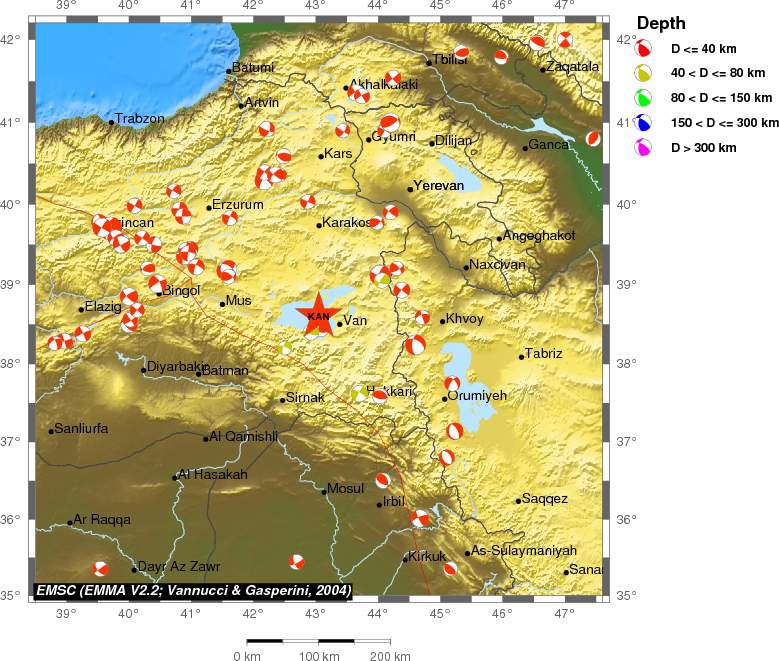 Regional moment Tensor