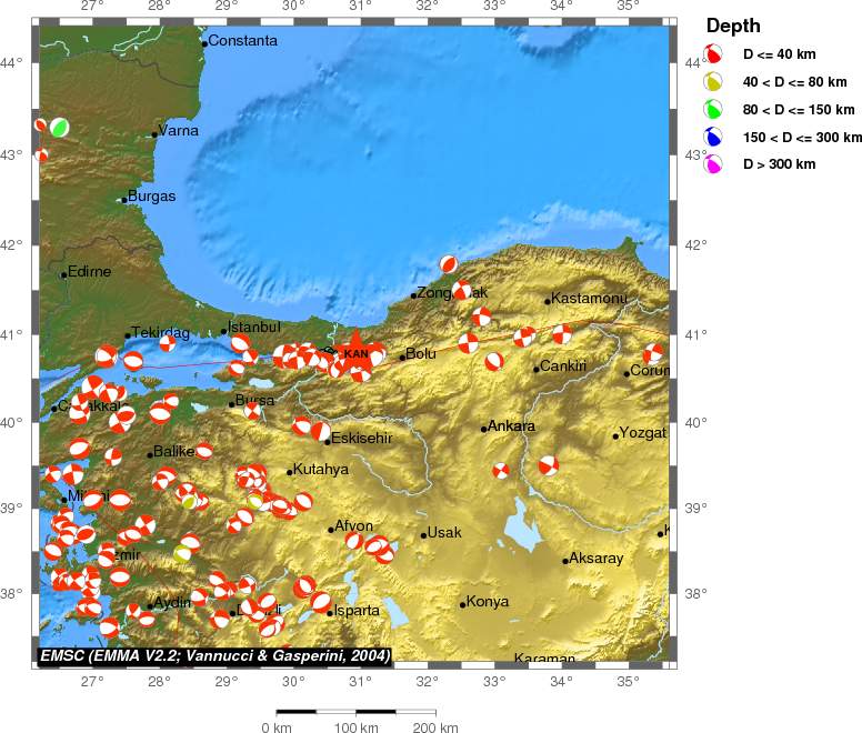 Regional moment Tensor