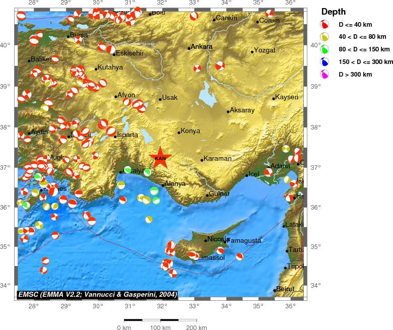 Regional moment Tensor