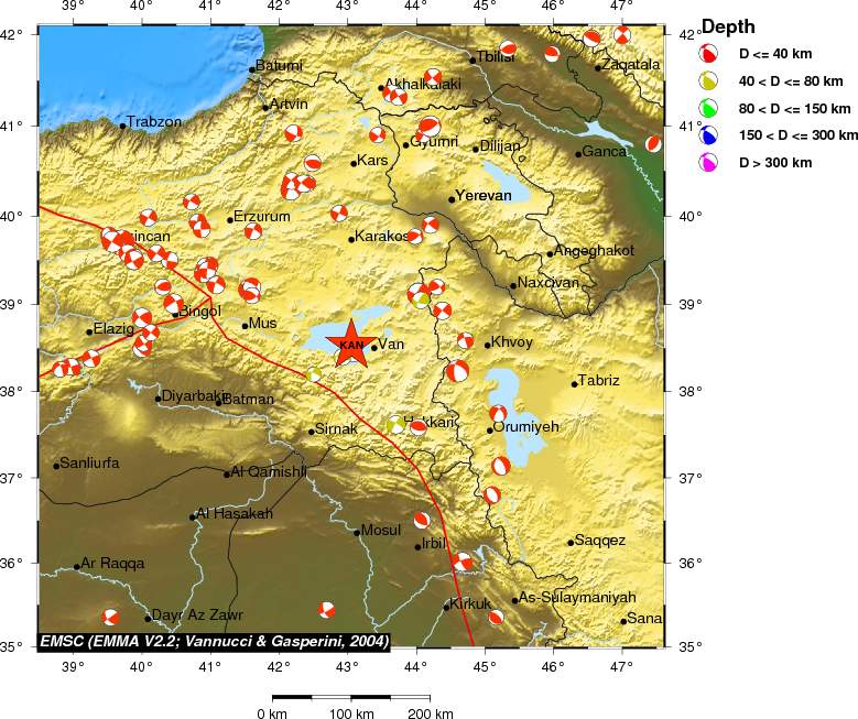 Regional moment Tensor