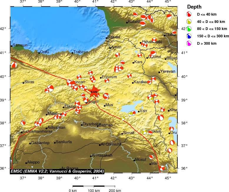 Regional moment Tensor