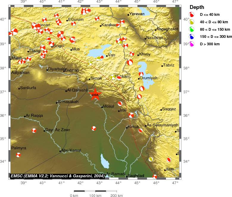 Regional moment Tensor