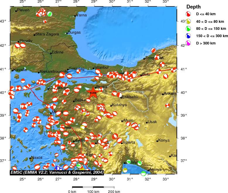 Regional moment Tensor