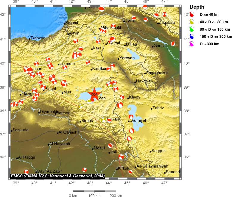 Regional moment Tensor