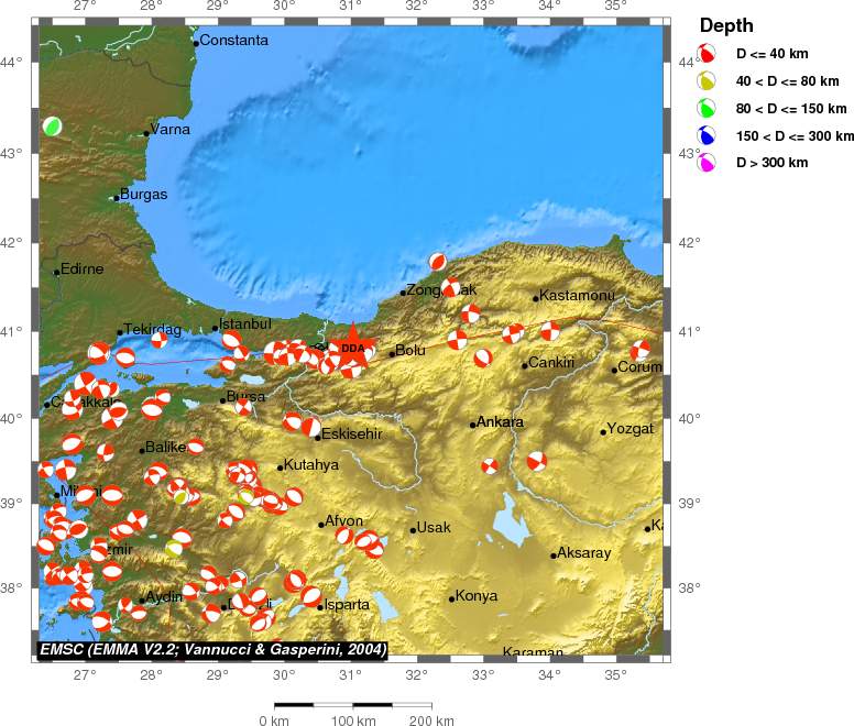 Regional moment Tensor