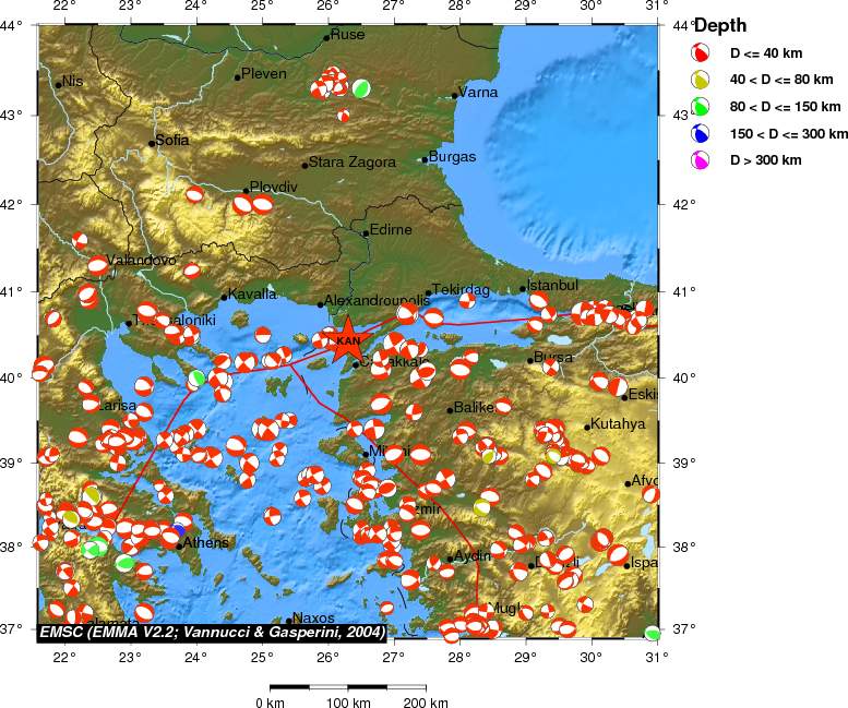 Regional moment Tensor