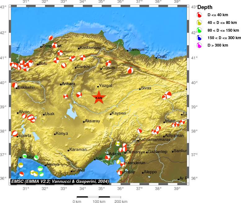 Regional moment Tensor