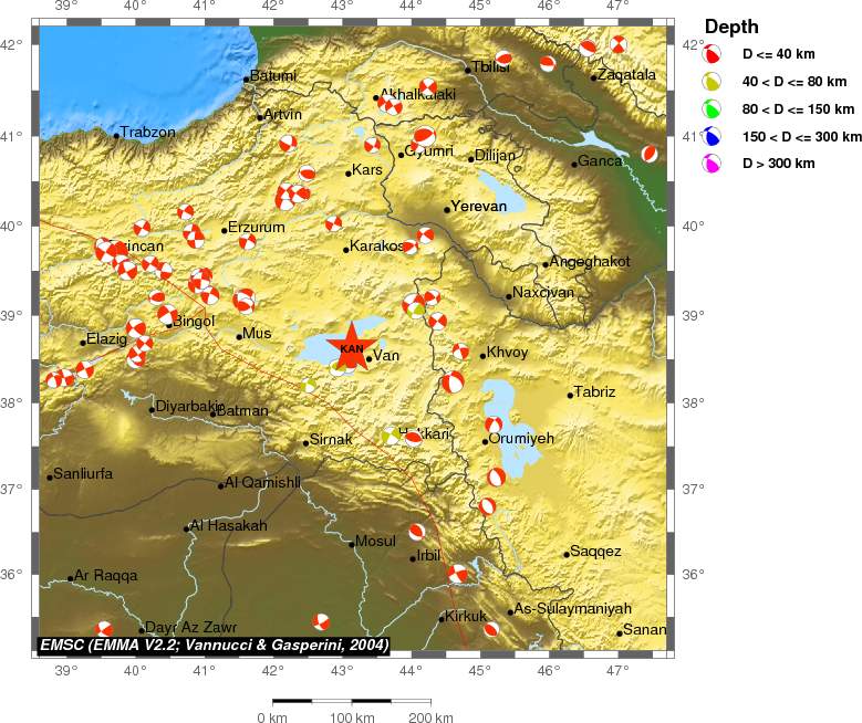 Regional moment Tensor