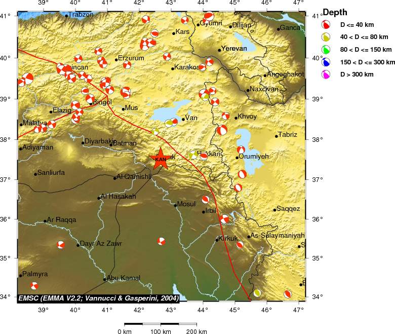 Regional moment Tensor