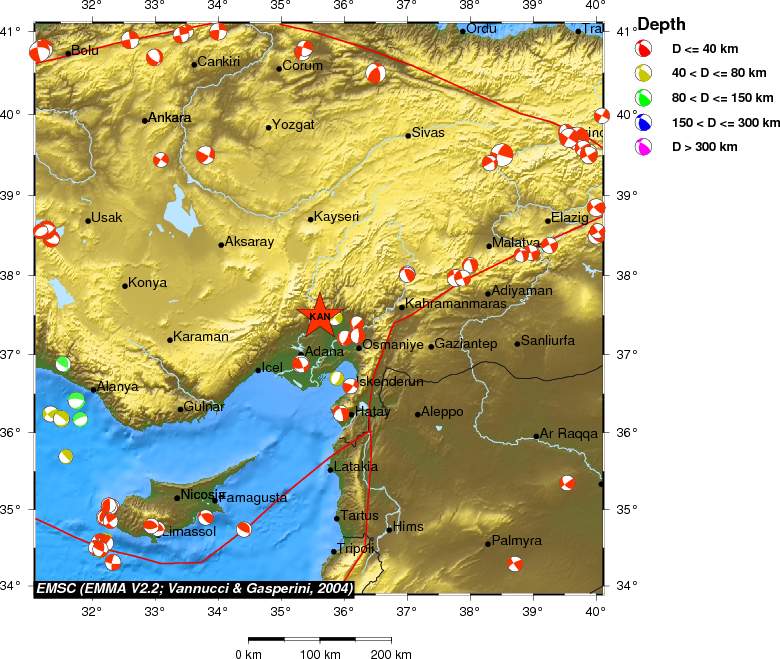 Regional moment Tensor