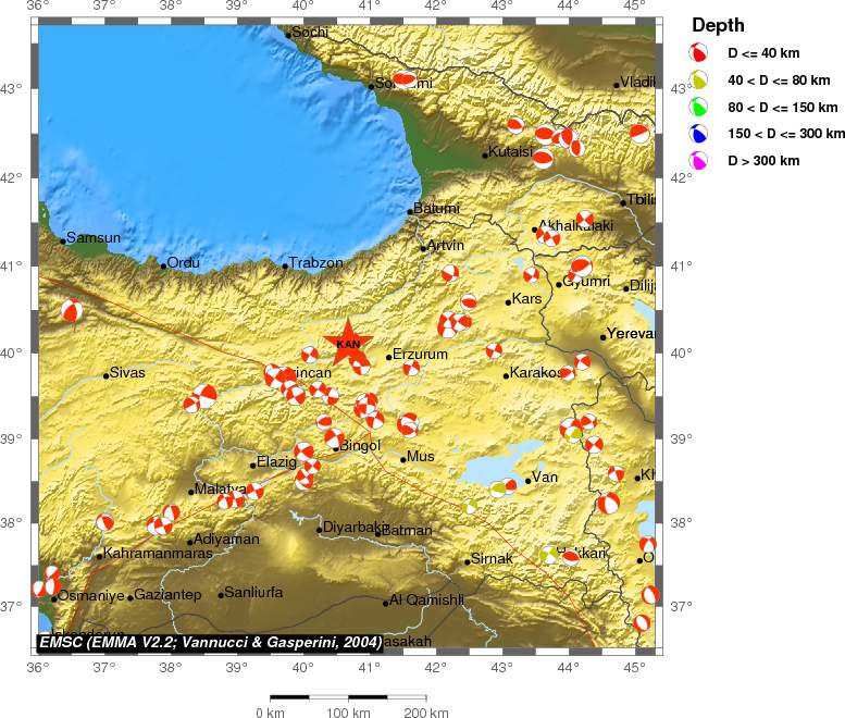 Regional moment Tensor