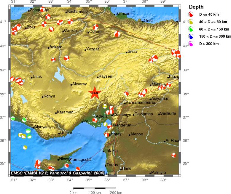 Regional moment Tensor
