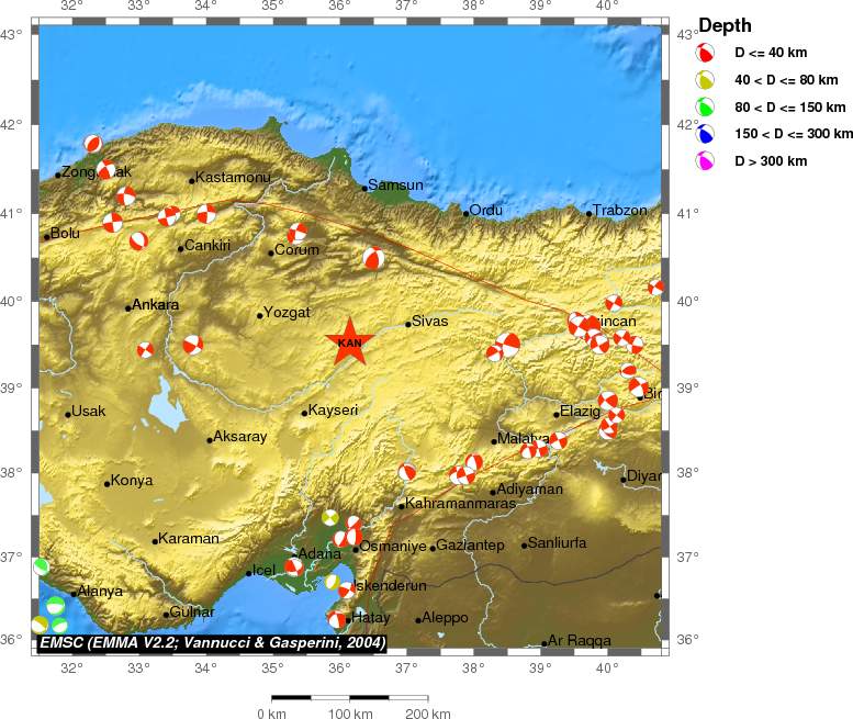 Regional moment Tensor