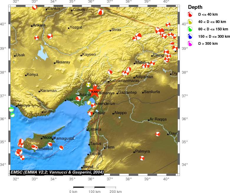 Regional moment Tensor