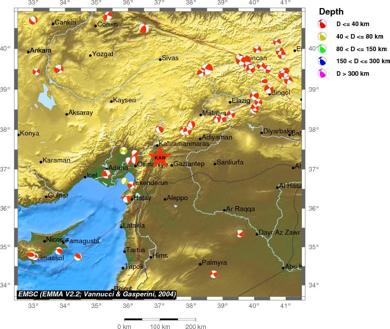 Regional moment Tensor