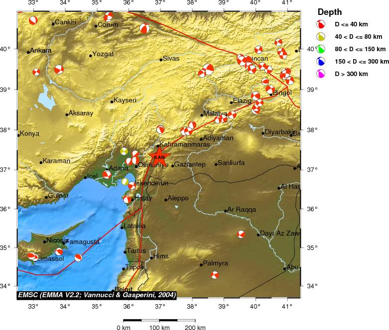 Regional moment Tensor