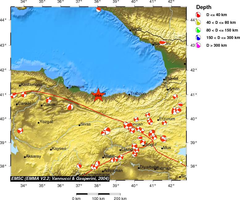 Regional moment Tensor