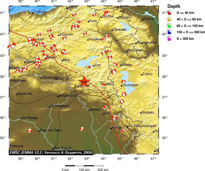 Regional moment Tensor