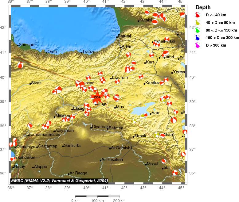 Regional moment Tensor