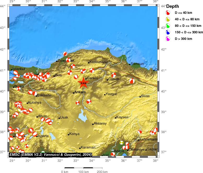 Regional moment Tensor