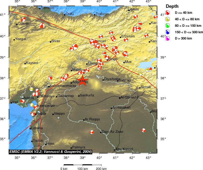 Regional moment Tensor