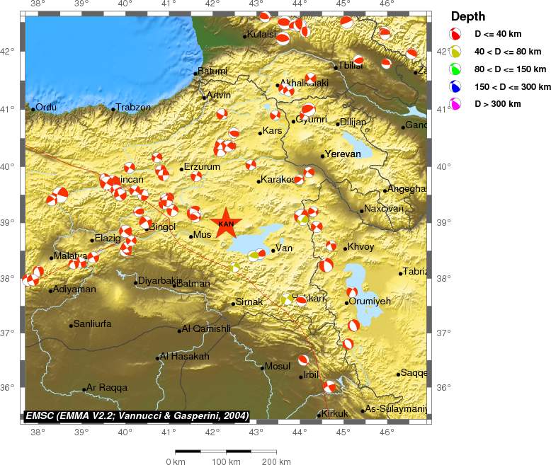 Regional moment Tensor