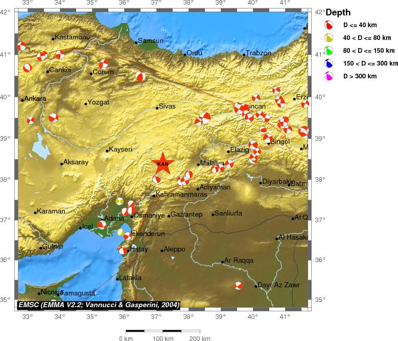 Regional moment Tensor