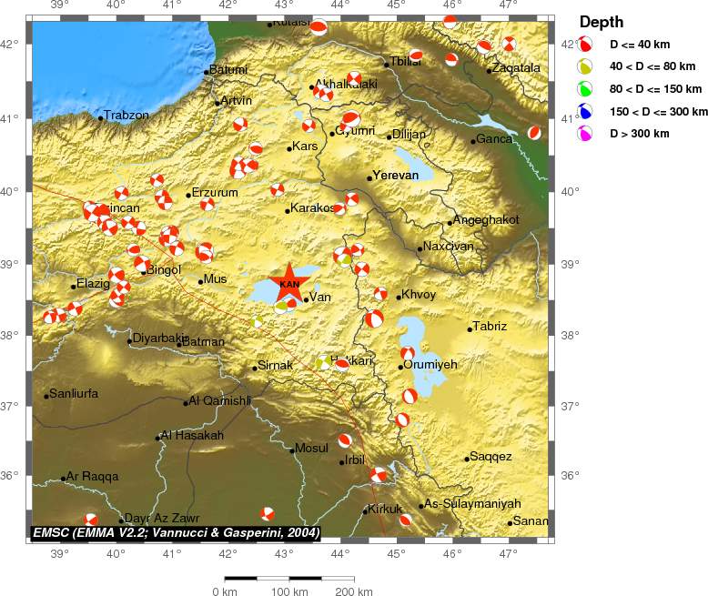 Regional moment Tensor